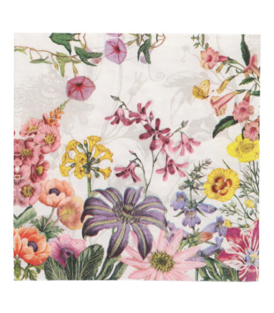 Product foto van Papieren servetten 3-laags Jardin set van 20