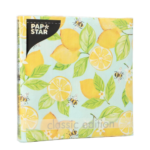Product foto van Papieren servetten 3-laags Lemon Grove 20x33cm