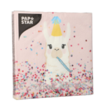 Product foto van Papieren servetten 3-laags Llama Party set van 20