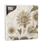 Product foto van Papieren servetten 3-laags Natural Flowers set van 20