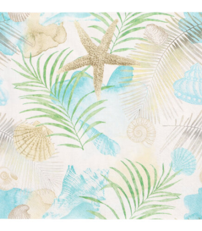 Product foto van Papieren servetten 3-laags Seaside set van 20