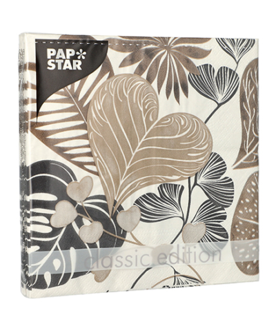 Product foto van Papieren servetten 3-laags Silky Fronds 20 stuks