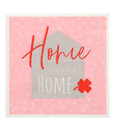 Product foto van Papieren servetten 3-laags Sweet Home 20 stuks