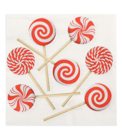 Product foto van Papieren servetten 3-laags Sweets set van 20