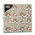 Product foto van Papieren servetten 3-laags Tomte set van 20