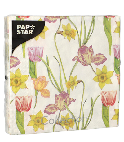 Product foto van Papieren servetten 3-laags Varblommor set van 20