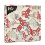 Product foto van Papieren servetten 3-laags Village set van 20