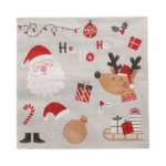 Product foto van Papieren servetten 3-laags Vive Noel set van 20