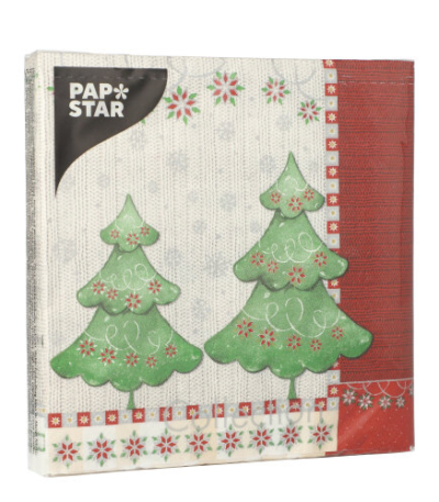 Product foto van Papieren servetten 3-laags Winter Harmony set van 20