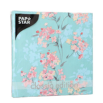 Product foto van Papieren servetten 3-laags bloemtendril 33x33cm set van 20