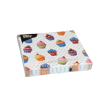 Product foto van Papieren servetten 3-laags cupcakes set van 20