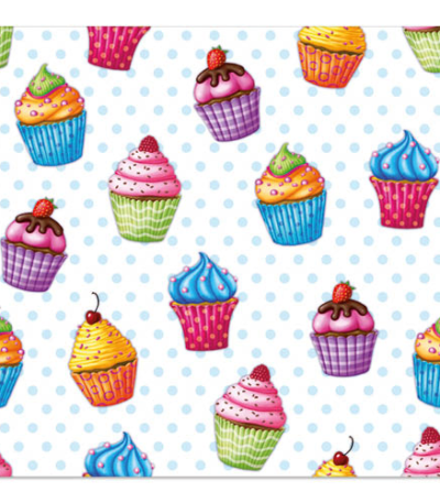 Product foto van Papieren servetten 3-laags cupcakes set van 20