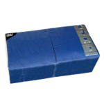 Product foto van Papieren servetten 3-laags donkerblauw set van 250