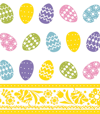 Product foto van Papieren servetten 3-laags gekleurd set van 100