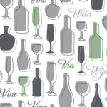 Product foto van Papieren servetten 3-laags groen set van 30 Wine