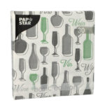 Product foto van Papieren servetten 3-laags groen set van 30 Wine
