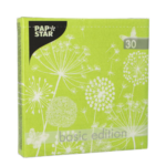 Product foto van Papieren servetten 3-laags lime Meadow set van 30