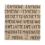 Product foto van Papieren servetten 3-laags naturel set van 20 Coffee Specialities