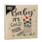 Product foto van Papieren servetten 3-laags natuur It's cold outside set van 20