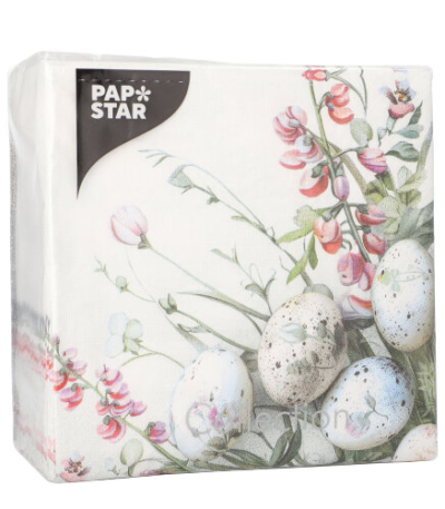 Product foto van Papieren servetten 3-laags pastel set van 100