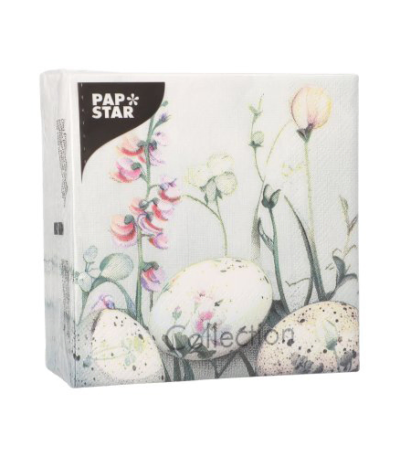 Product foto van Papieren servetten 3-laags pastel set van 50