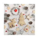 Product foto van Papieren servetten 3-laags winter set van 20