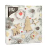 Product foto van Papieren servetten 3-laags winter set van 20