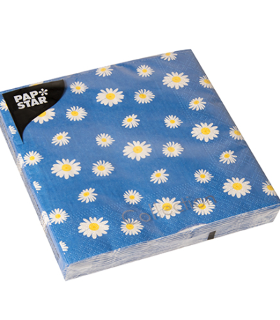 Product foto van Papieren servetten 3-laags wit 20x20cm set van 20 "PrÃ¤stkrage"