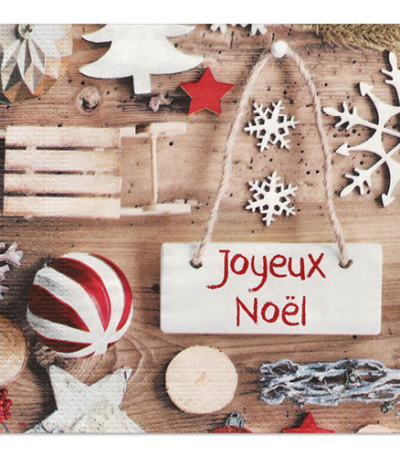 Product foto van Papieren servetten 3-laags wit 33x33 cm Natural Life