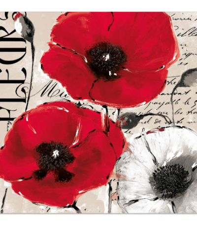 Product foto van Papieren servetten 3-laags wit 33x33cm Colette