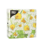 Product foto van Papieren servetten 3-laags wit set van 50 Narciso