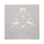Product foto van Papieren servetten 3-laags zilver set van 30 Deers Couple