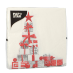 Product foto van Papieren servetten Cadeaux 3-laags 33x33cm set van 20