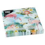 Product foto van Papieren servetten Exotic Flamingos 3-laags set van 20