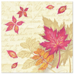 Product foto van Papieren servetten "ROYAL Collection" Autumn Colours 40x40cm set van 50
