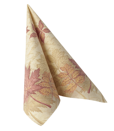 Product foto van Papieren servetten "ROYAL Collection" Autumn Colours 40x40cm set van 50