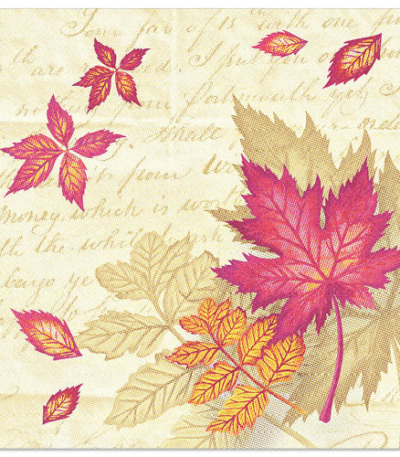 Product foto van Papieren servetten "ROYAL Collection" Autumn Colours 40x40cm set van 50
