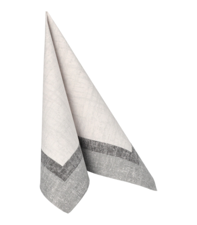 Product foto van Papieren servetten "ROYAL Collection" Chalk set van 50