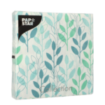 Product foto van Papieren servetten blauw 3-laags 33x33 cm set van 20 Branches
