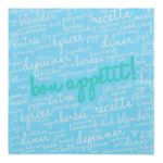 Product foto van Papieren servetten blauw 3-laags 40x40cm set van 20 Table Pleasures