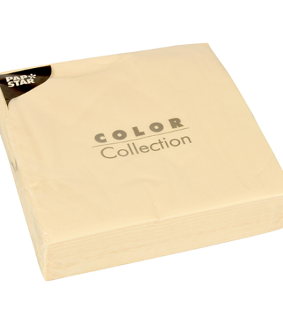 Product foto van Papieren servetten creme 2-laags set van 50