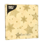 Product foto van Papieren servetten creme 3-laags 33cm set van 20 Christmas Shine