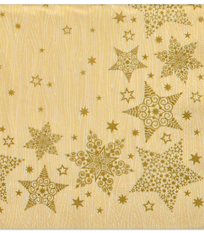 Product foto van Papieren servetten creme 3-laags set van 20 Christmas Shine