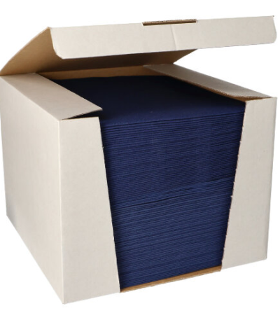 Product foto van Papieren servetten donkerblauw set van 100 Royal Collection