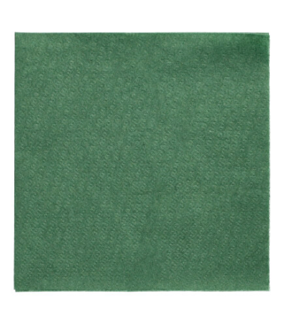 Product foto van Papieren servetten donkergroen set van 100