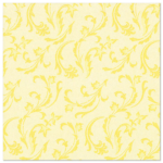 Product foto van Papieren servetten geel "Damascato" set van 50 ROYAL Collection