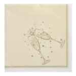 Product foto van Papieren servetten goud 40x40cm set van 20 Festivity