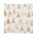 Product foto van Papieren servetten gouden 3-laags set van 30 Pine Forest