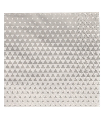 Product foto van Papieren servetten grijs 20 stuks 25x25cm Optik