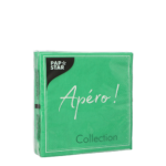 Product foto van Papieren servetten groen 20x30cm set van 20 Apero